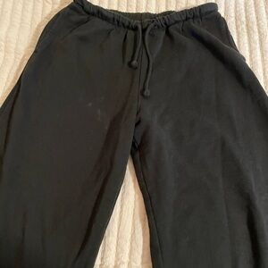 H&M Divided Black Elastic-Waist Sweatpants